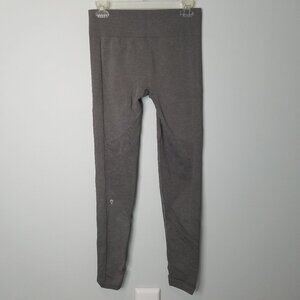 IVIVVA girls gray leggings mesh panels 14